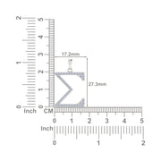 Sigma Gamma Rho Sigma Necklace - Sterling Silver- (SGR-P004)