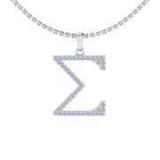 Sigma Gamma Rho Sigma Necklace - Sterling Silver- (SGR-P004)