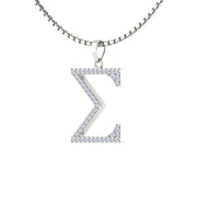 Sigma Gamma Rho Sigma Necklace - Sterling Silver- (SGR-P004)