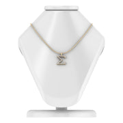 Sigma Gamma Rho Sigma Pendant, Sterling Silver with Yellow Gold Plating (SGR-P003)