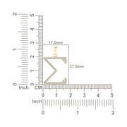 Sigma Gamma Rho Sigma Pendant, Sterling Silver with Yellow Gold Plating (SGR-P003)