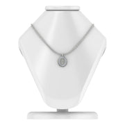 Sigma Gamma Rho Oval Shape Sterling Silver Pendant (SGR-P010 )