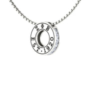 Zeta Phi Beta Necklace - Eternity Love Design, Sterling Silver (P005)