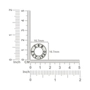 Zeta Phi Beta Necklace - Eternity Love Design, Sterling Silver (P005)