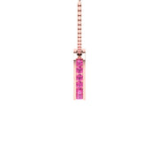 Alpha Kappa Alpha Eternity Love Rose Gold Plated Silver Charm (P004)