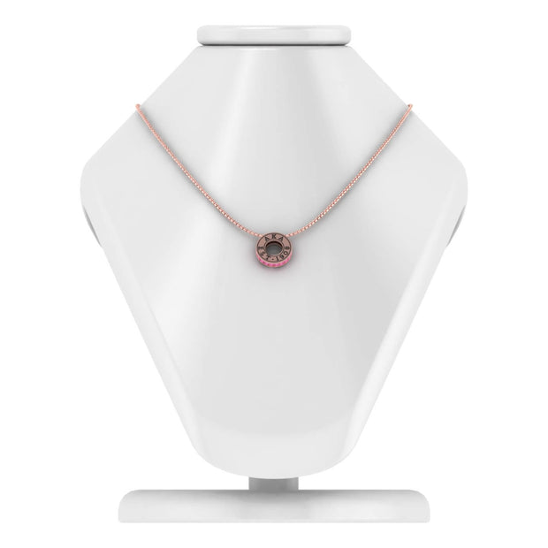 Alpha Kappa Alpha Eternity Love Rose Gold Plated Silver Charm (P004)