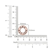 Alpha Kappa Alpha Eternity Love Rose Gold Plated Silver Charm (P004)