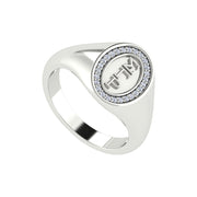 Sigma Gamma Rho Sterling Silver Classic Oval Ring (R006)