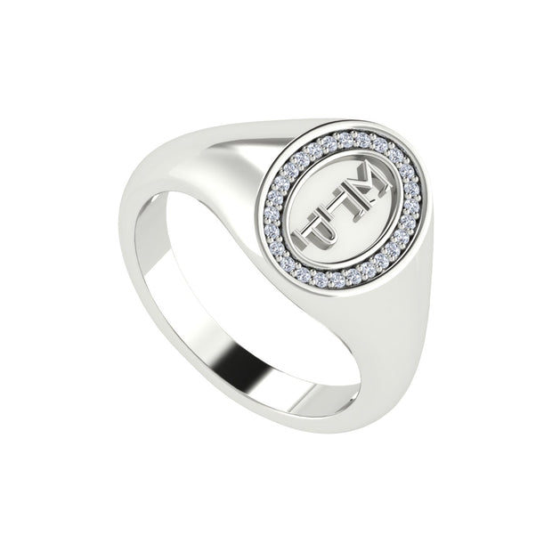 Sigma Gamma Rho Sterling Silver Classic Oval Ring (R006)