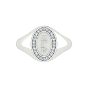 Sigma Gamma Rho Sterling Silver Classic Oval Ring (R006)