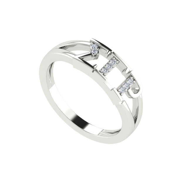 Sigma Gamma Rho Ring - Horizontal Design Sterling Silver (R004)