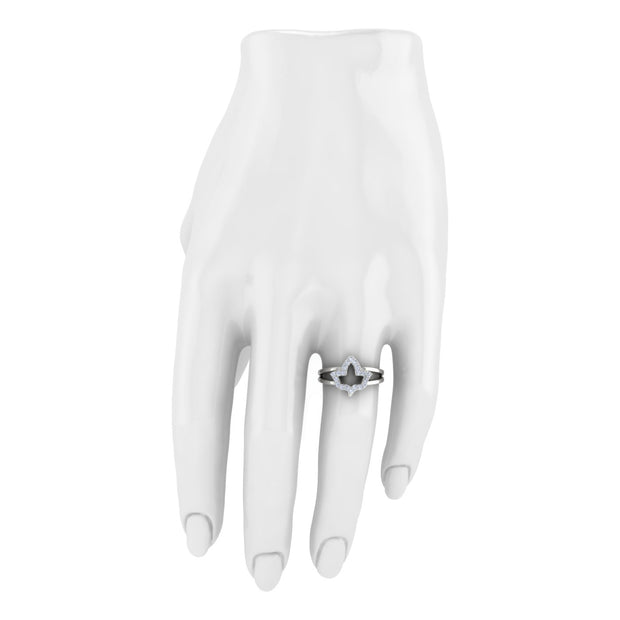 Ivy Leaf Design Sterling Silver ring (R003)