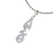 Delta Sigma Theta Sterling Silver Classic Pendant (P007)