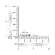 Alpha Kappa Alpha twisted Silver Ring Green and Pink Crystal (R006)