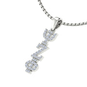 Alpha Chi Omega Necklace, Sterling Silver (ACO-P007)