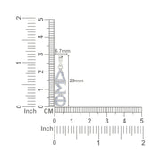 Delta Sigma Theta Sterling Silver Classic Pendant (P007)