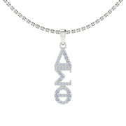 Delta Sigma Theta Sterling Silver Classic Pendant (P007)