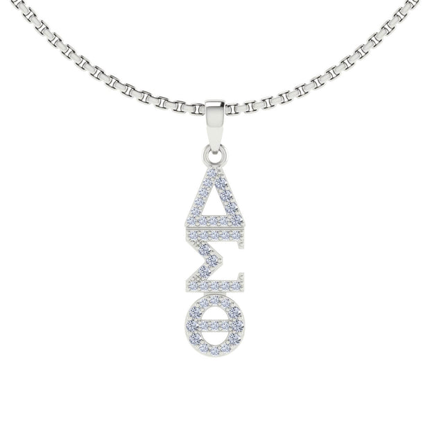 Delta Sigma Theta Sterling Silver Classic Pendant (P007)