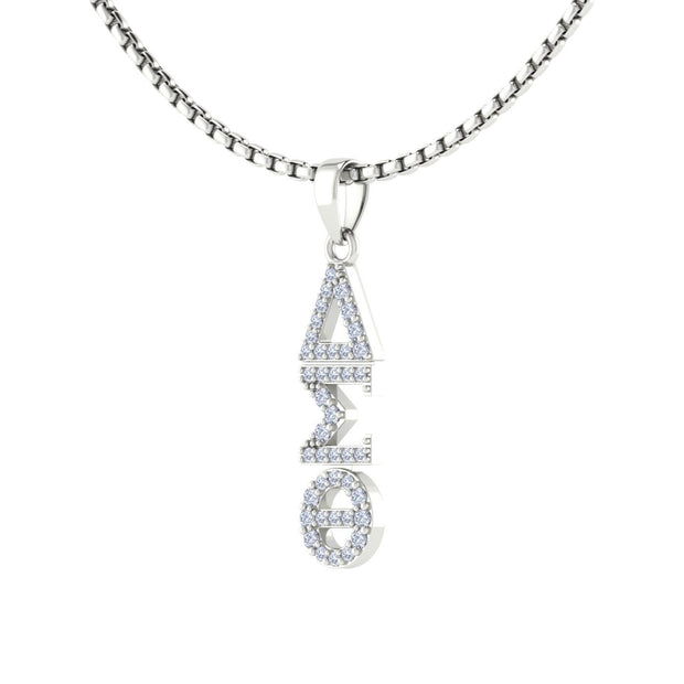 Delta Sigma Theta Sterling Silver Classic Pendant (P007)