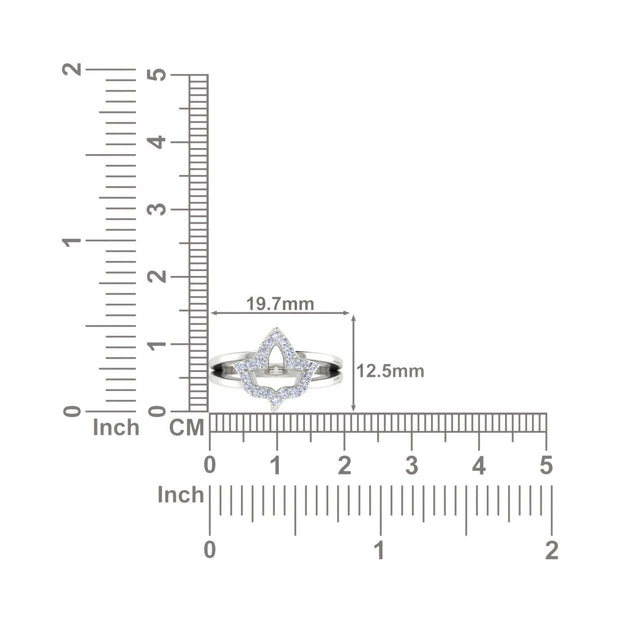 Ivy Leaf Design Sterling Silver ring (R003)