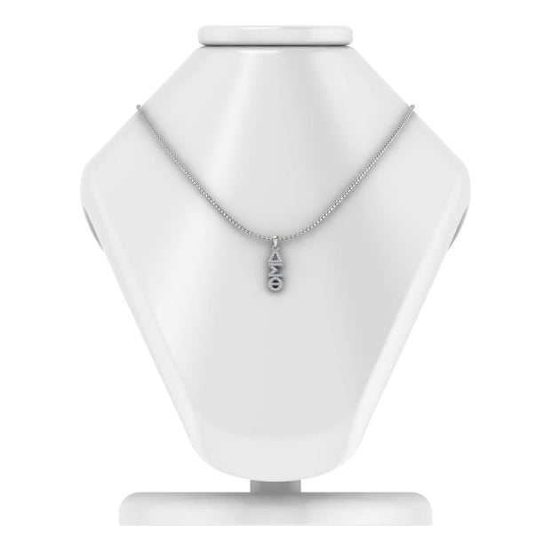 Delta Sigma Theta Sterling Silver Classic Pendant (P007)
