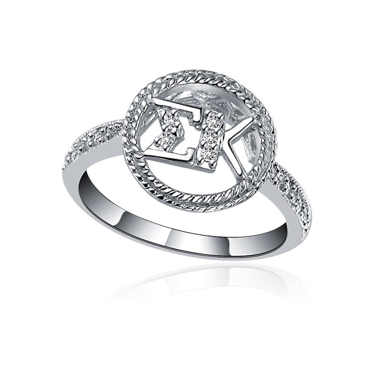 Sigma Kappa Ring, Sterling silver (SK-R002)