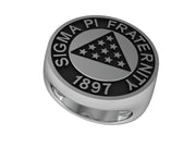 Sigma Pi Ring - Crest Design Sterling Silver (R001)