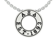 Alpha Xi Delta Lavalier - Eternity Love Design Sterling Silver (AXD-P006)