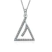 Triangle Necklace - Sterling Silver (M020)