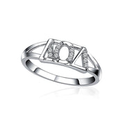 Lambda Omicron Delta Ring for Sweetheart, Sterling Silver (R001)