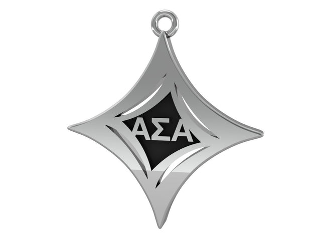 Alpha Sigma Alpha Insignia Necklace - Sterling Silver (P007)