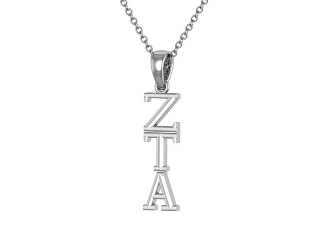 Zeta Tau Alpha Necklace Sterling Silver Pendant