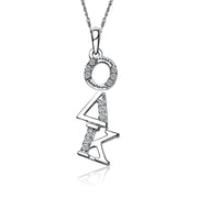Omicron Delta Kappa Necklace - Diagonal Design, Sterling Silver (ODK-P002)