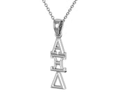 Alpha Xi Delta Necklace - Sterling Silver / AXD Necklace / Quill Lavalier / Big Little Gift / Sorority Jewelry
