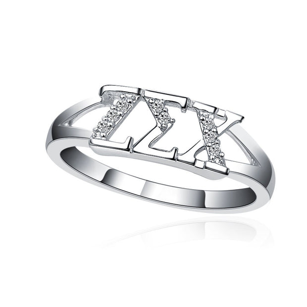 Zeta Sigma Chi Ring - Sterling Silver (R001)