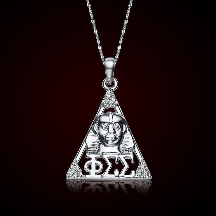 Phi Sigma Sigma Lavalier - Sphinx Design, Sterling Silver (PSS-P006)