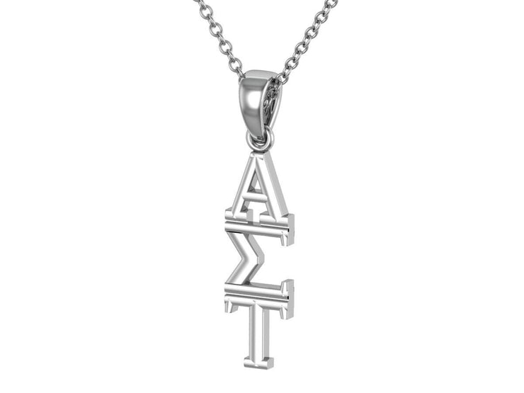 Alpha Sigma Tau Necklace - Sterling Silver / AST Necklace / AST Lavalier / Big Little Gift / Sorority Jewelry
