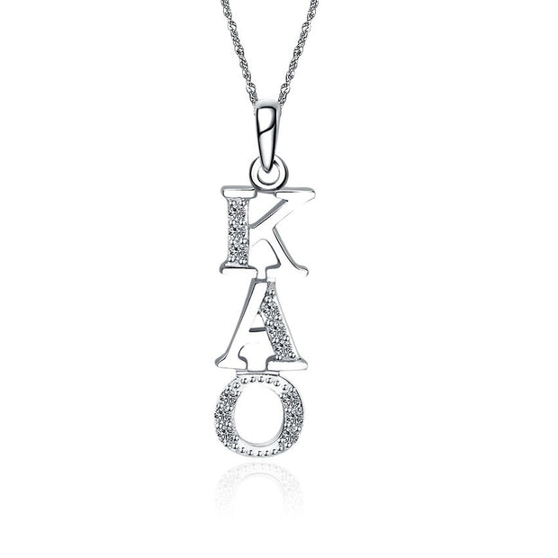 Kappa Alpha Order Lavalier for Sweetheart - Sterling Silver; with 18" Silver Chain (KAO-P001)