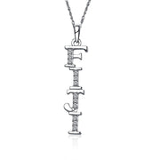 Phi Gamma Delta Fiji  Lavalier for Sweetheart - Sterling Silver; with 18" Silver Chain (FIJI-P001)