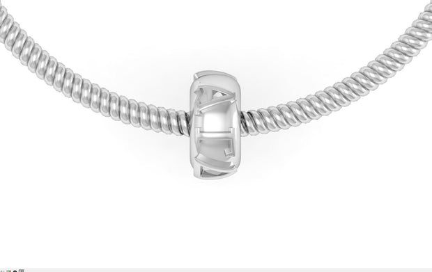Alpha Gamma Delta Bead, Sterling Silver (P009)