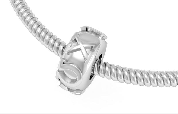 Chi Omega Pandora Bead - Sterling Silver (P010)