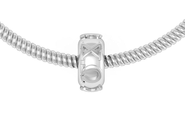Chi Omega Pandora Bead - Sterling Silver (P010)