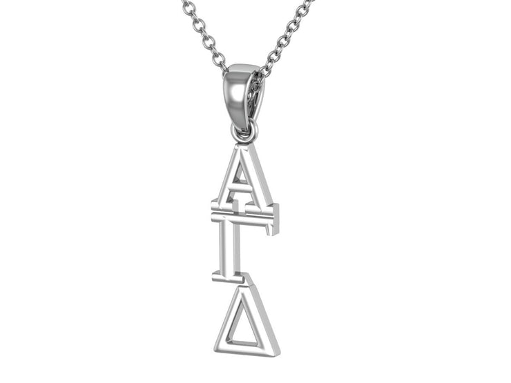 Alpha Gamma Delta Necklace - Sterling Silver / Alpha Gam Necklace / Big Little Gift / Sorority Jewelry