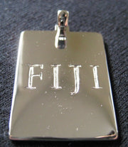 Phi Gamma Delta FIJI Necklace, Sterling Silver (Fiji-P101)
