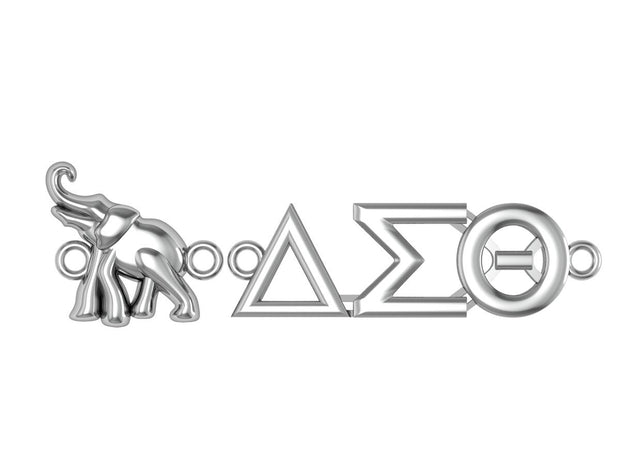 Delta Sigma Theta Sterling Silver Bracelet (B001)