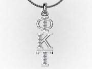 Phi Kappa Tau Lavalier for Sweetheart - Sterling Silver; with 18" Silver Chain (PKT-P001)