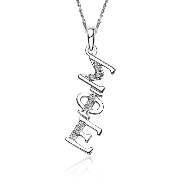 SPE-P002 Sigma Phi Epsilon Necklace for Sweetheart - Sterling Silver with 18" Silver Chain (P002)