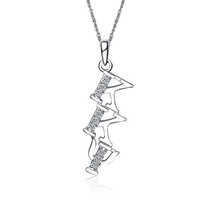 Kappa Kappa Psi Lavalier for Sweetheart - Sterling Silver; with 18" Silver Chain (KKP-P002)