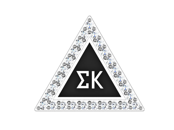 Sigma Kappa Lavalier, Badge Design, Sterling Silver (SK-P012)