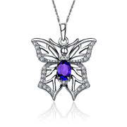 Butterfly Necklace - Sterling Silver (M022)